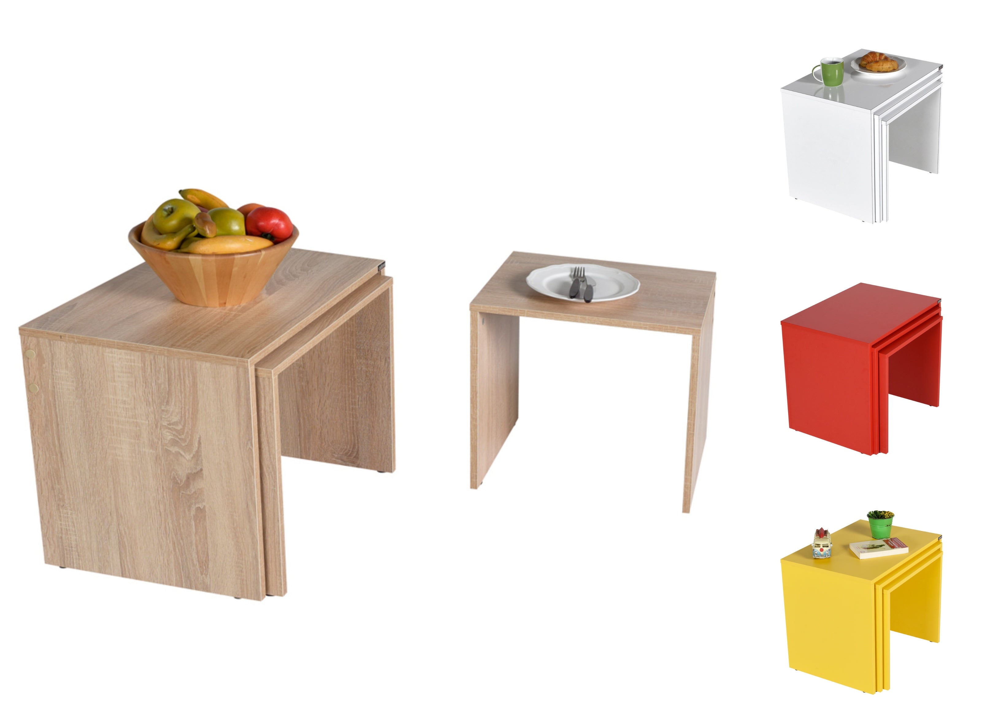 ניק - HP-103 חום סונומה  -  שלישיית שולחנות קפה