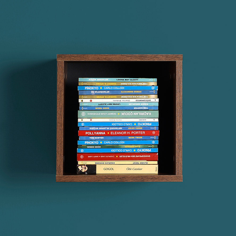 קיובי - AF033 אגו אוסלו חום כהה OO- מדף קוביה