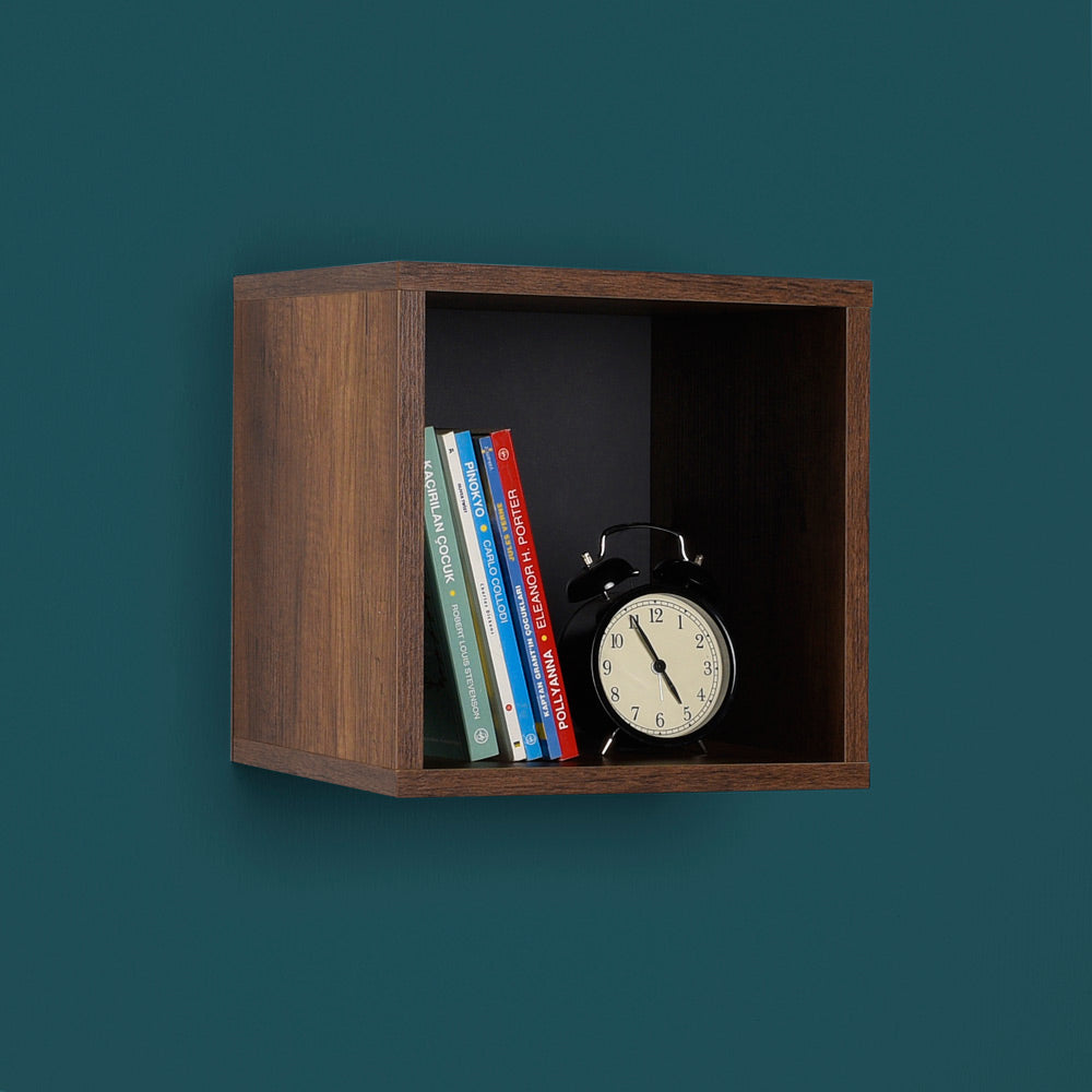 קיובי - AF033 אגו אוסלו חום כהה OO- מדף קוביה