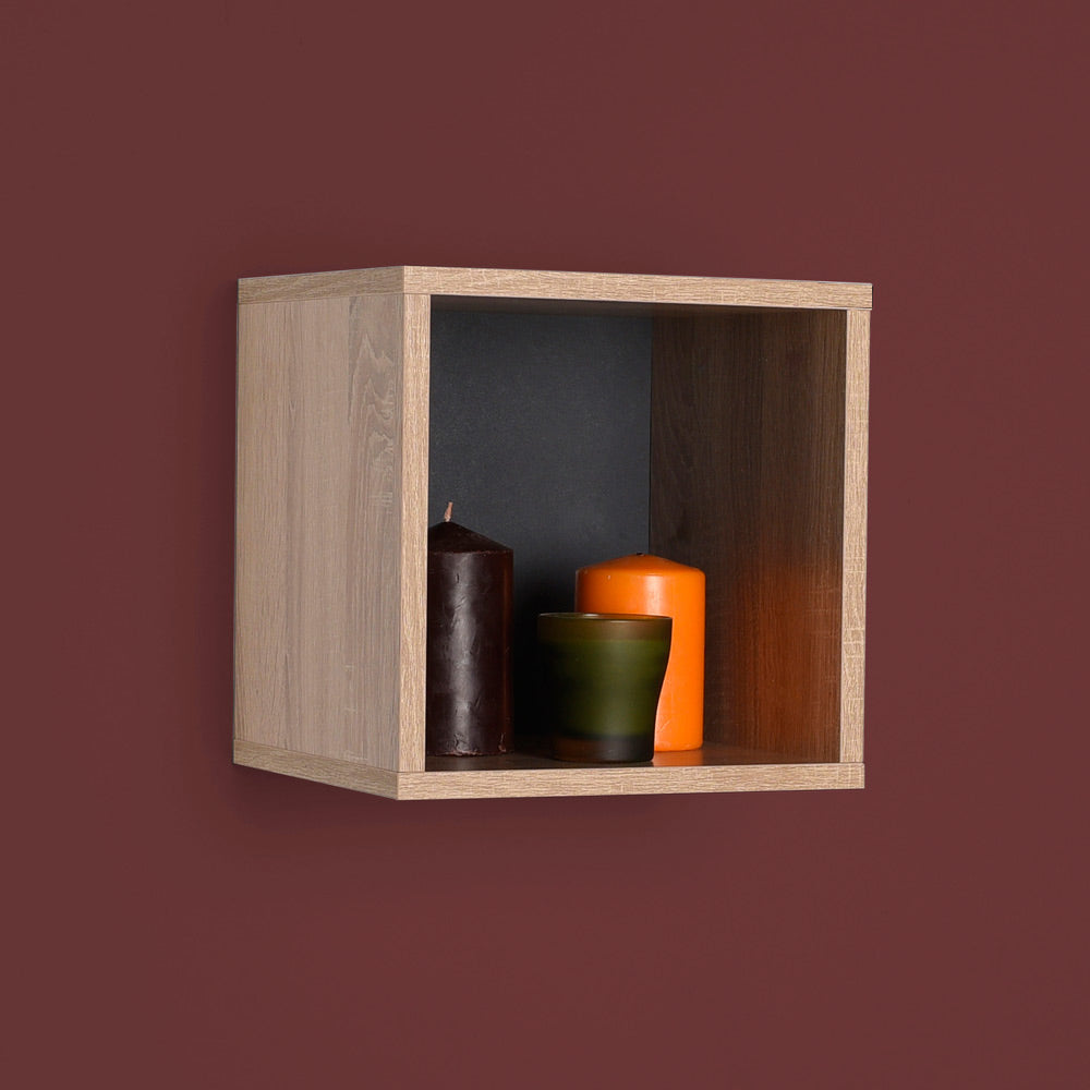 קיובי - AF033 סונומה חום בהיר SS- מדף קוביה