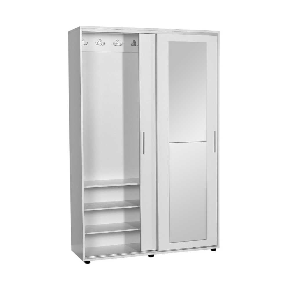 פול לבן  RT-620 - ארון הזזה מראה