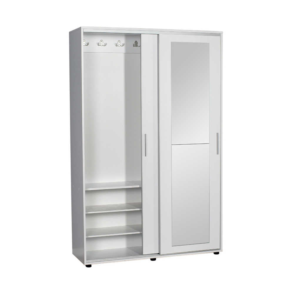 פול לבן  RT-620 - ארון הזזה מראה