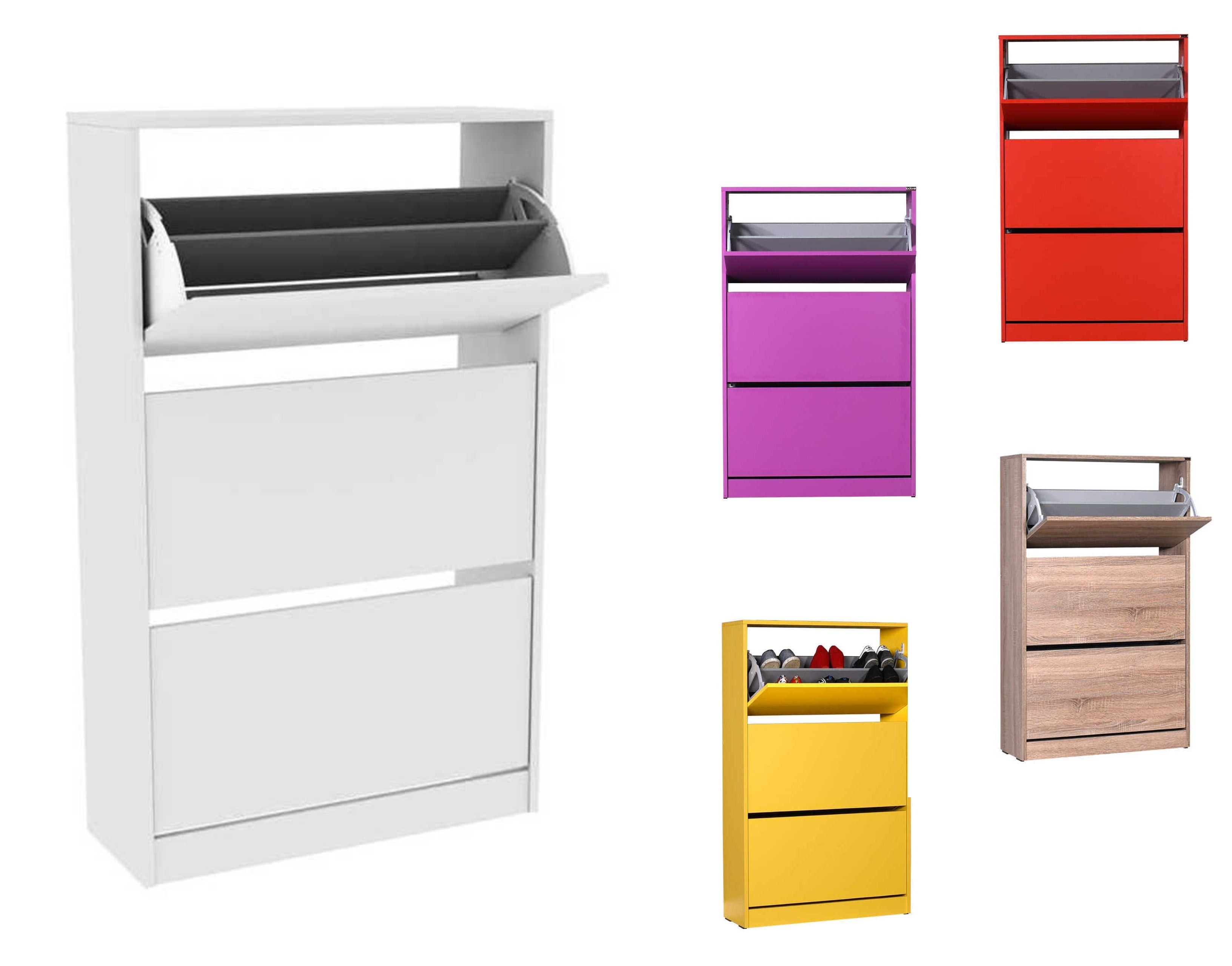 טריפל HC-530 לבן- שידת נעליים