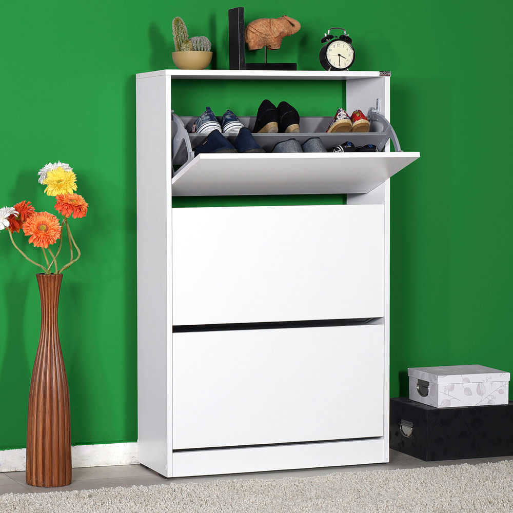 טריפל HC-530 לבן- שידת נעליים