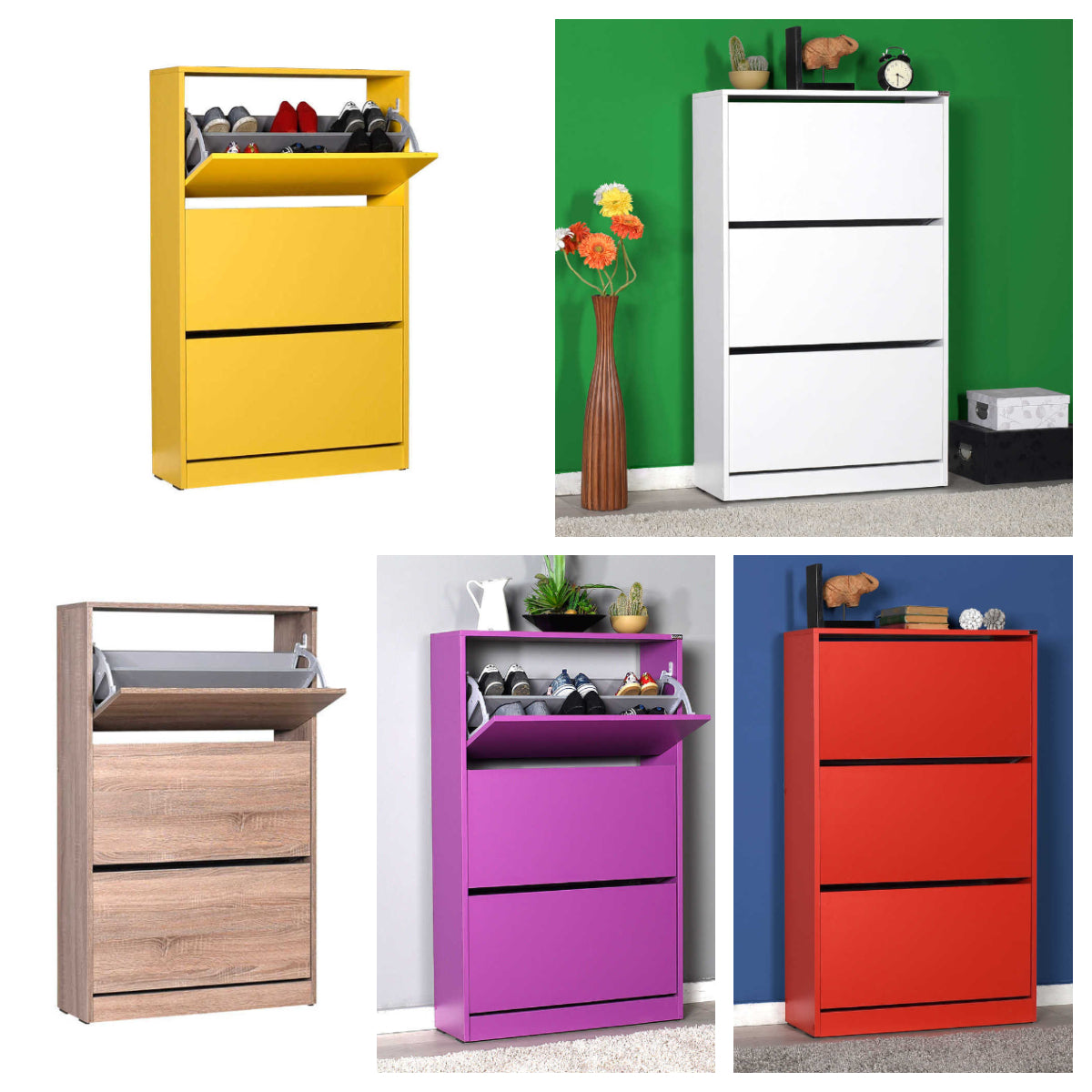 טריפל HC-530 צהוב - שידת נעליים