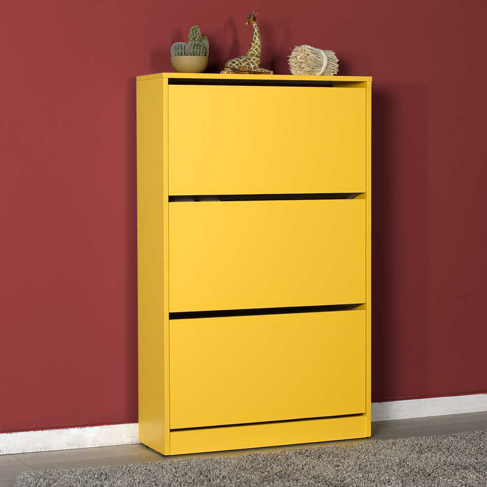 טריפל HC-530 צהוב - שידת נעליים