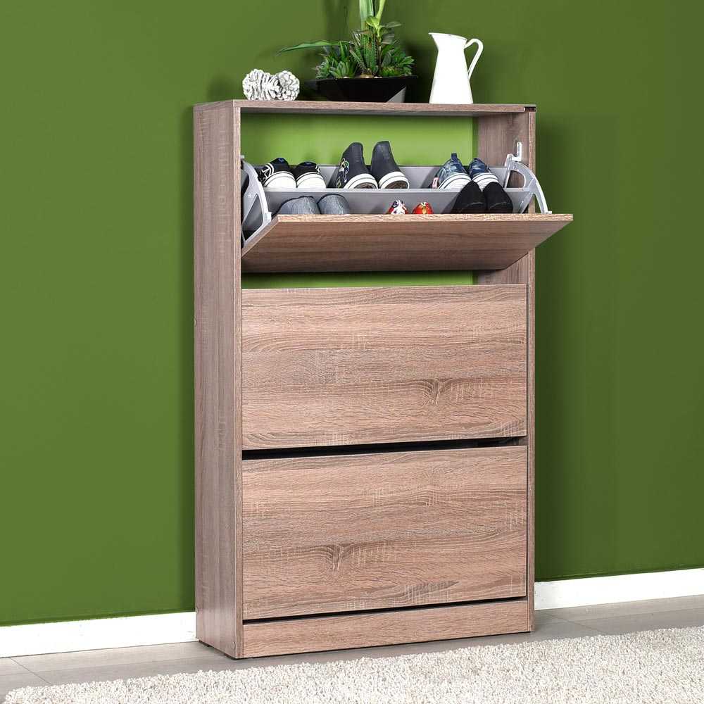 טריפל HC-530 לאטה (חום בהיר) - שידת נעליים