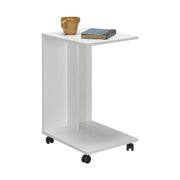 יוקון HP108 לבן -  שולחן צד על גלגלים