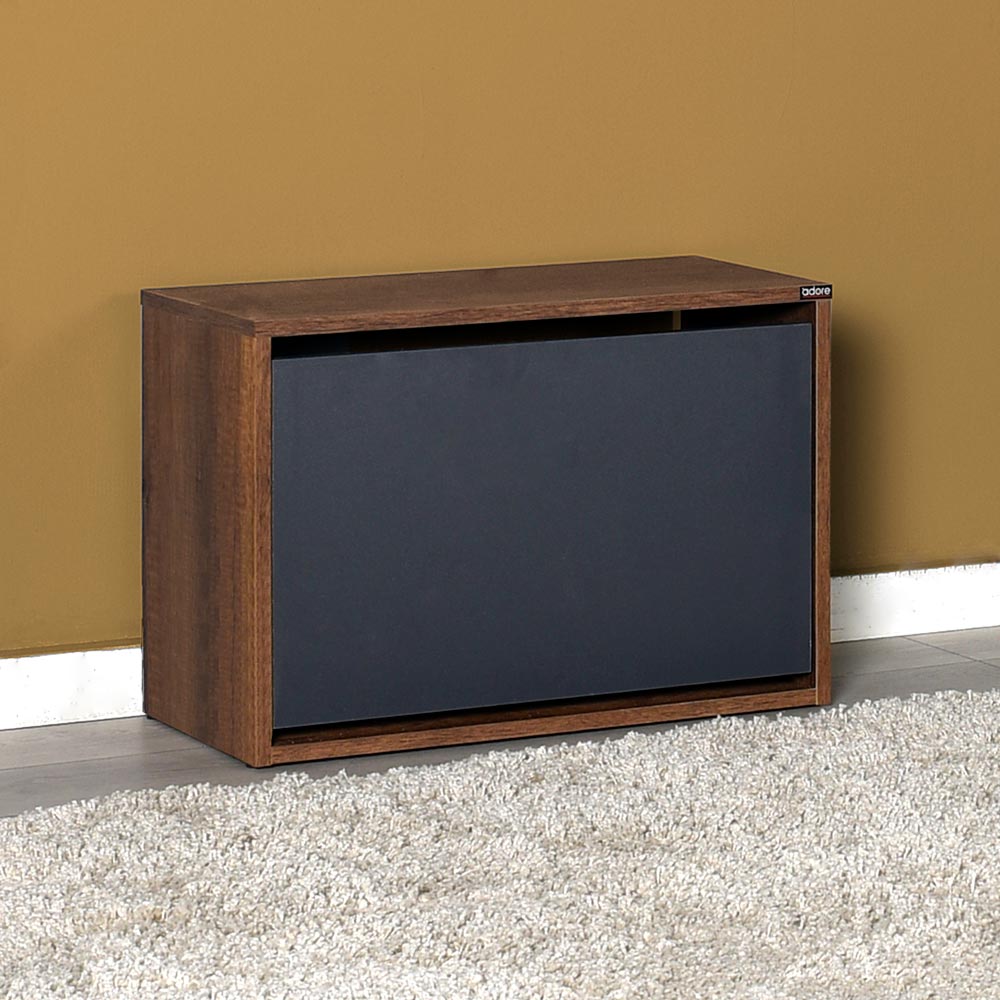 ברי אגוז אוסלו משולב אפור פחם- HC-110 - שידת נעליים