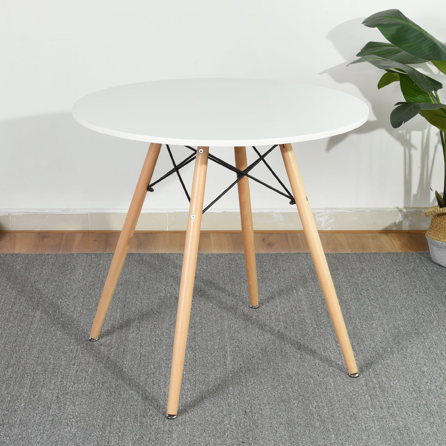 CHAD  A – שולחן פינת אוכל עגול לבן