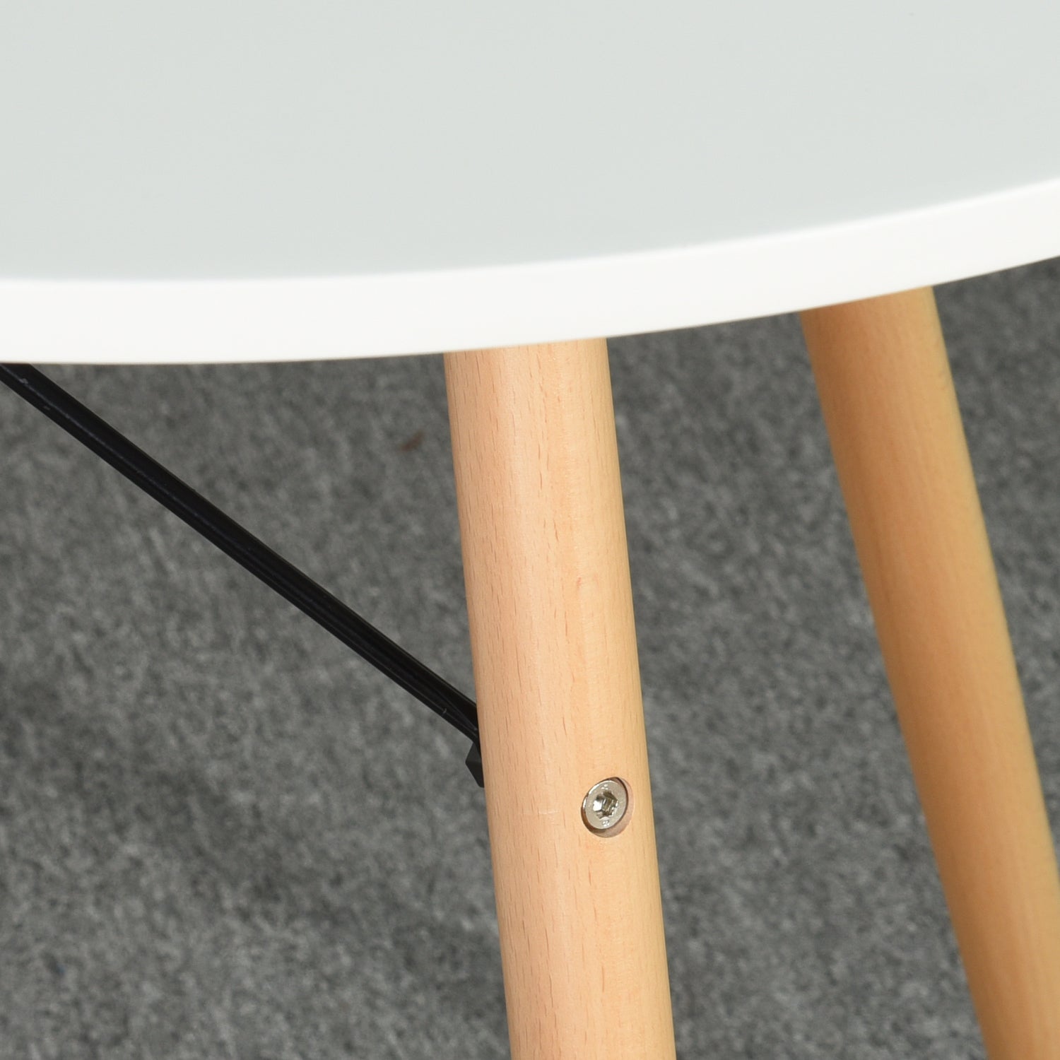 CHAD  A – שולחן פינת אוכל עגול לבן