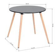 ROOKIE - שולחן עגול לפינת אוכל אפור