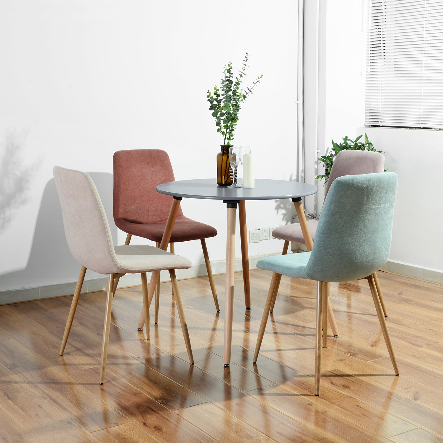 ROOKIE - שולחן עגול לפינת אוכל אפור