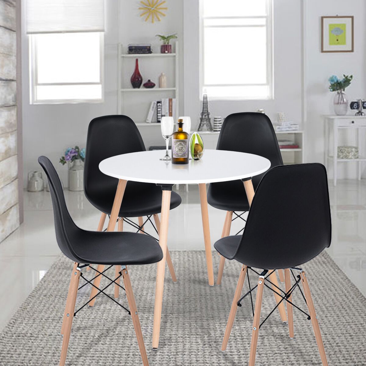 ROOKIE - שולחן עגול לפינת אוכל לבן