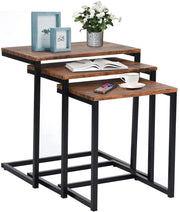 מקסימו חום- שלישיית שולחנות צד