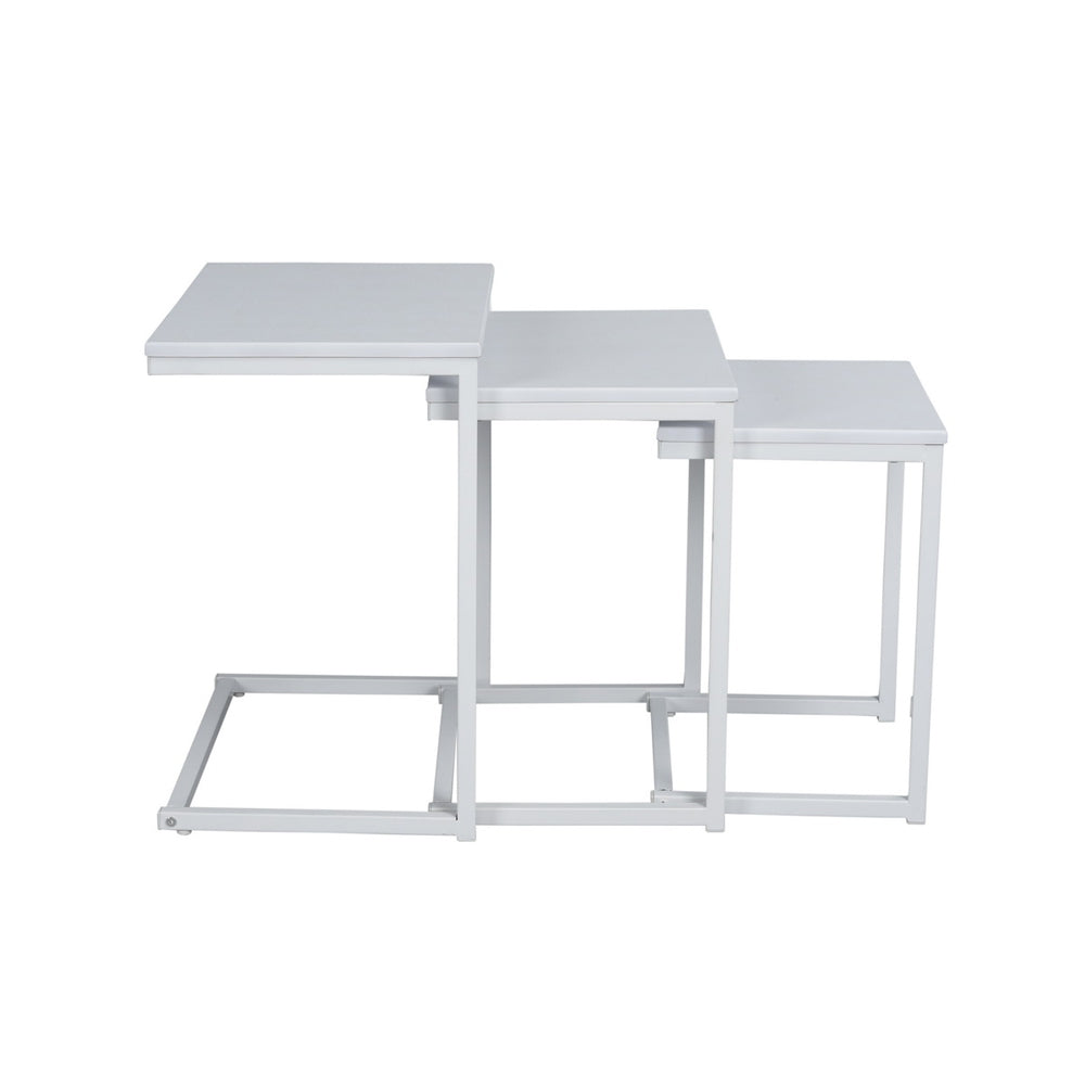 מקסימו לבן- שלישיית שולחנות צד