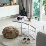 מקסימו לבן- שלישיית שולחנות צד