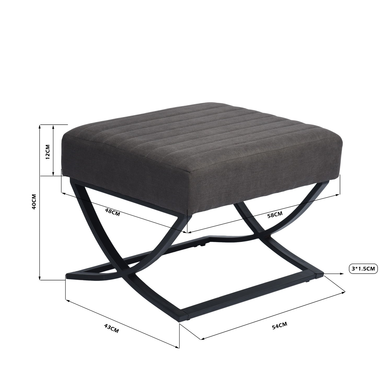 KENRICH - הדום מעוצב אפור