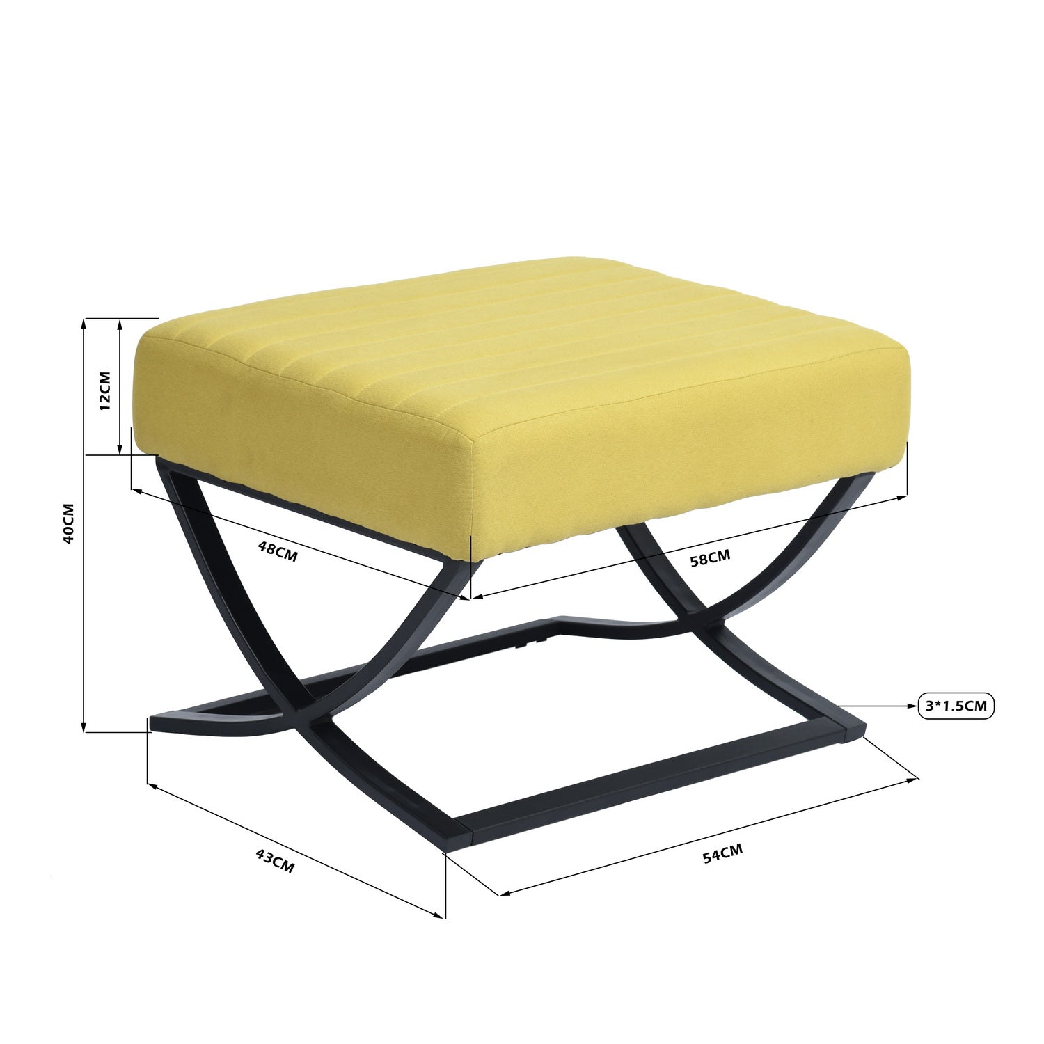 KENRICH - הדום מעוצב צהוב