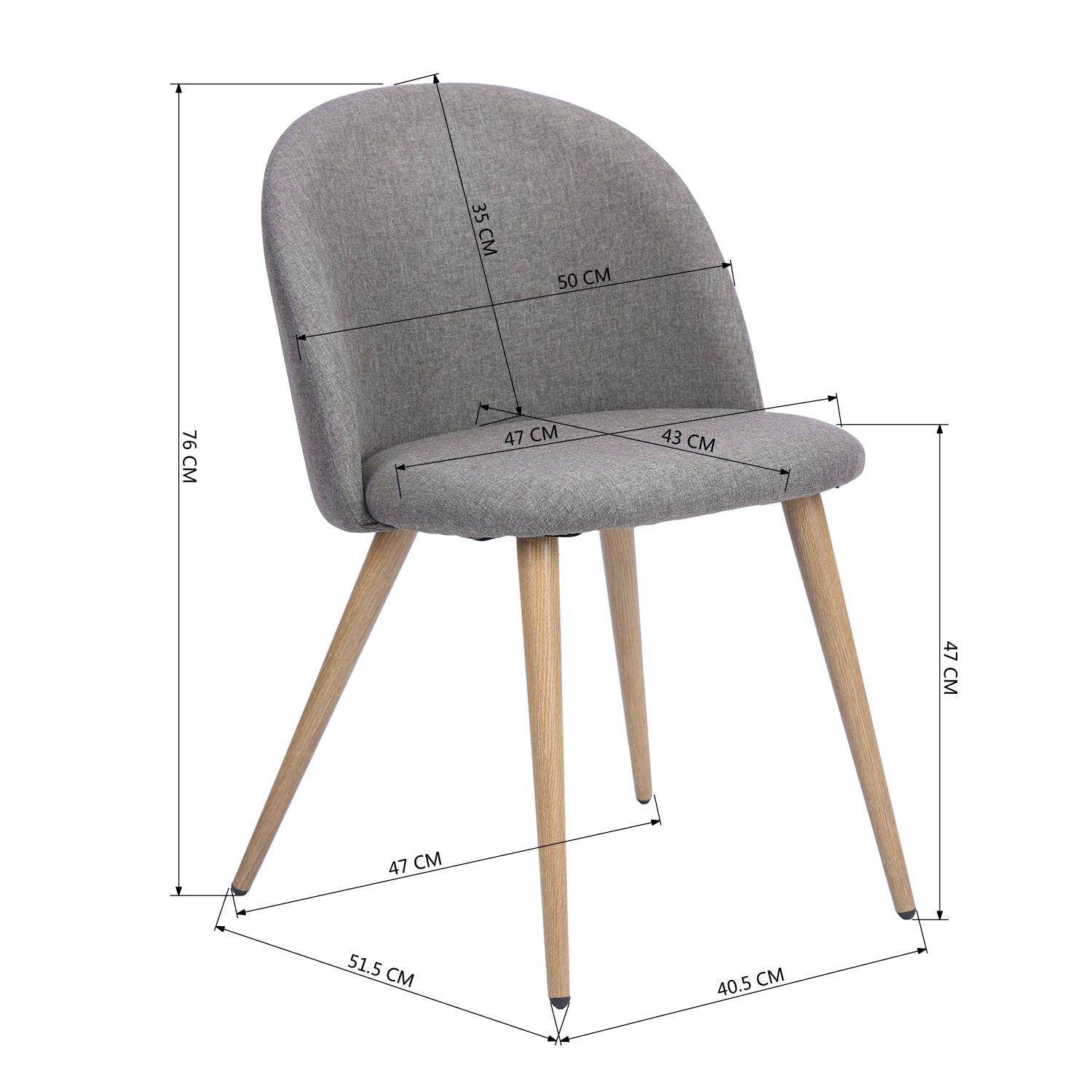 זומבה אפור - כסא מעוצב