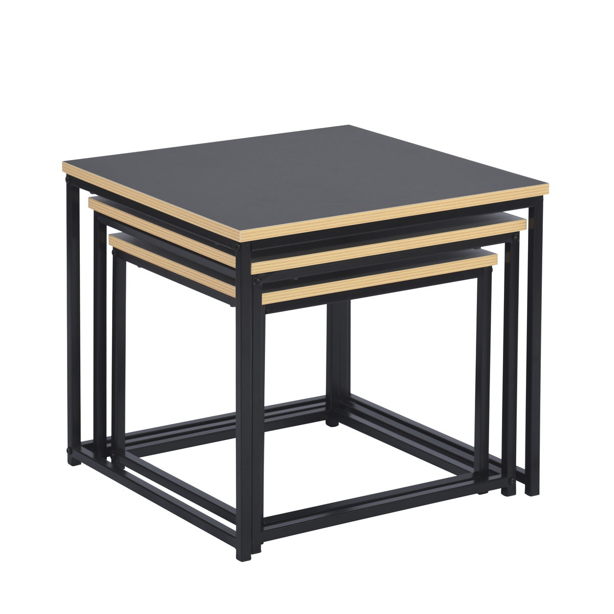 RICKY סט 3 שולחנות קפה-HC-027