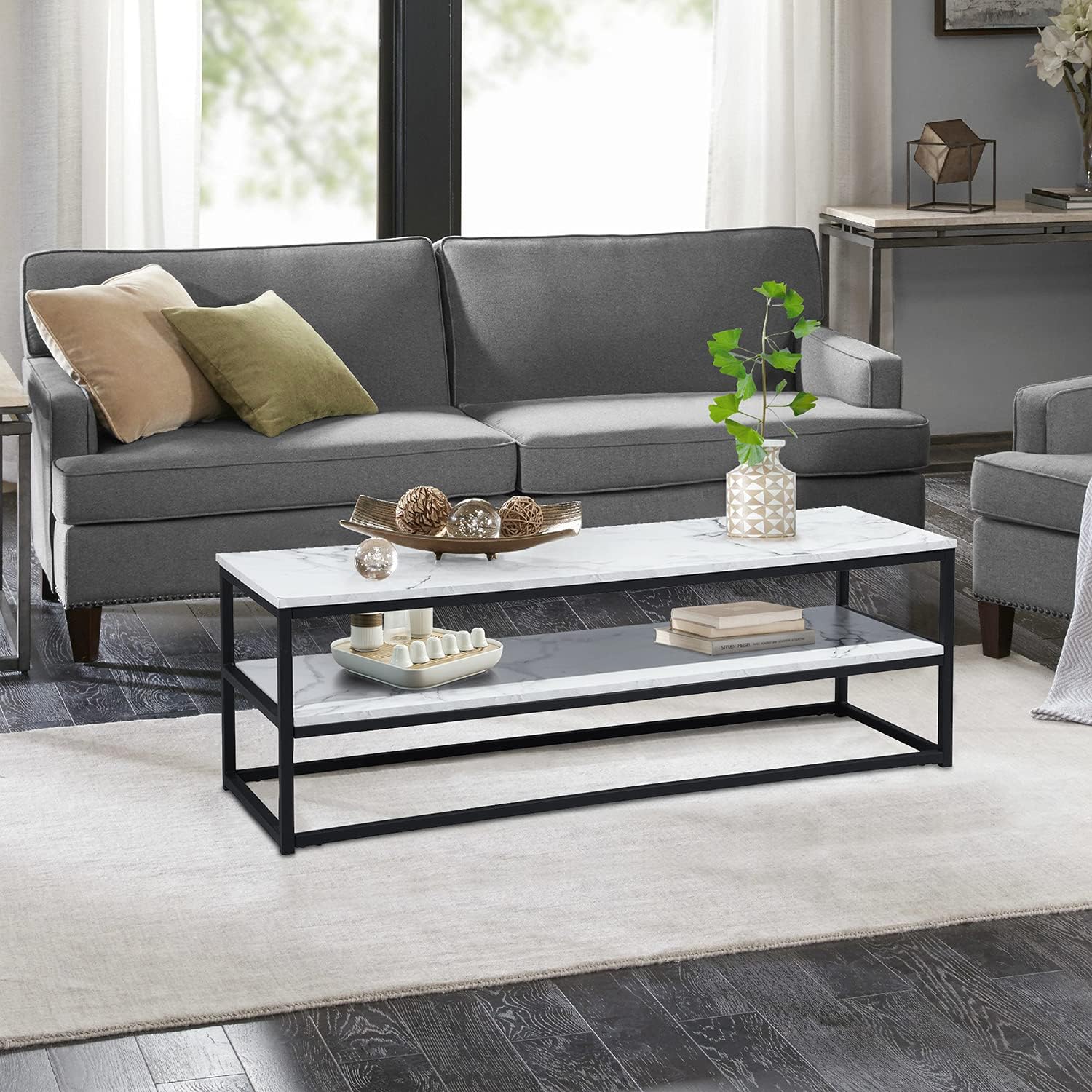 STORM דמוי שיש - 0828 - שולחן סלון-HC-027