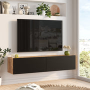 ARISTO FR10-AB -אלון-שחור - מזנון טלוויזיה צף