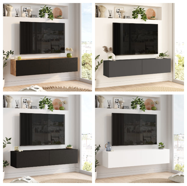 ARISTO FR10-LB -שחור - מזנון טלוויזיה צף