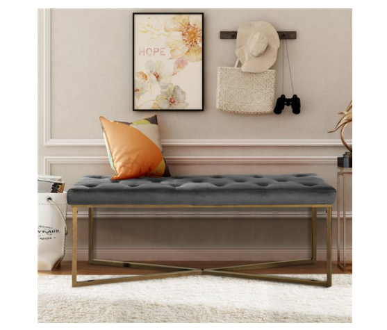 RIZZO אפור - ספסל מעוצב-2179