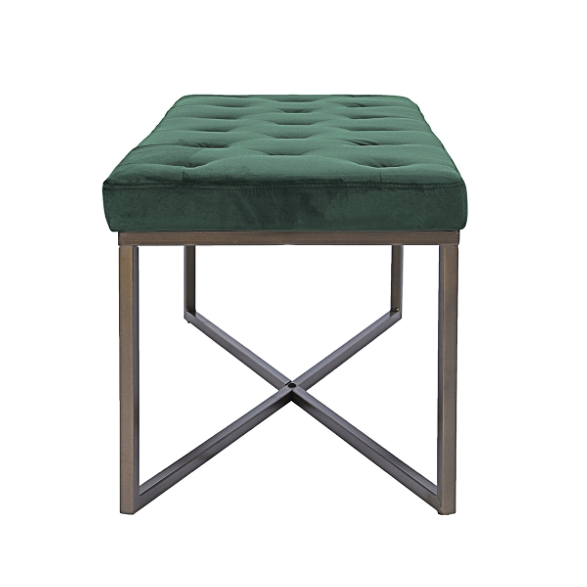 RIZZO ירוק כהה - ספסל מעוצב-