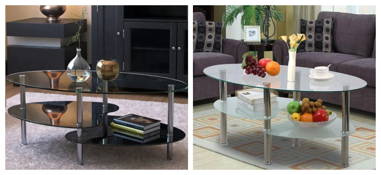 סמפדוריה לבן שקוף - ANDERSON  - שולחן סלון