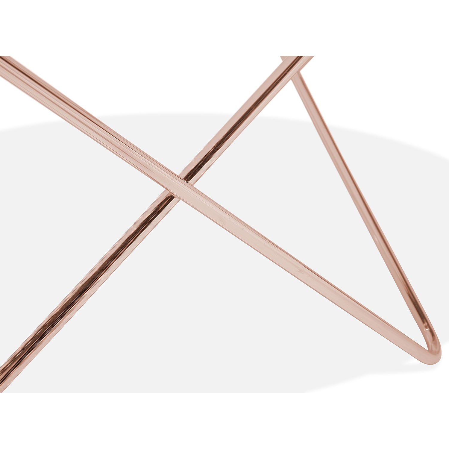 CANALES L- זהב - שולחן קפה עגול-2209