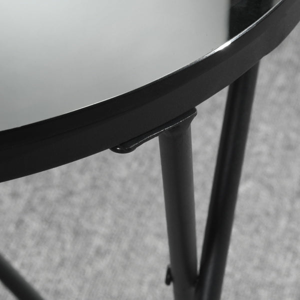 CANALES S- שחור - שולחן צד עגול-2208