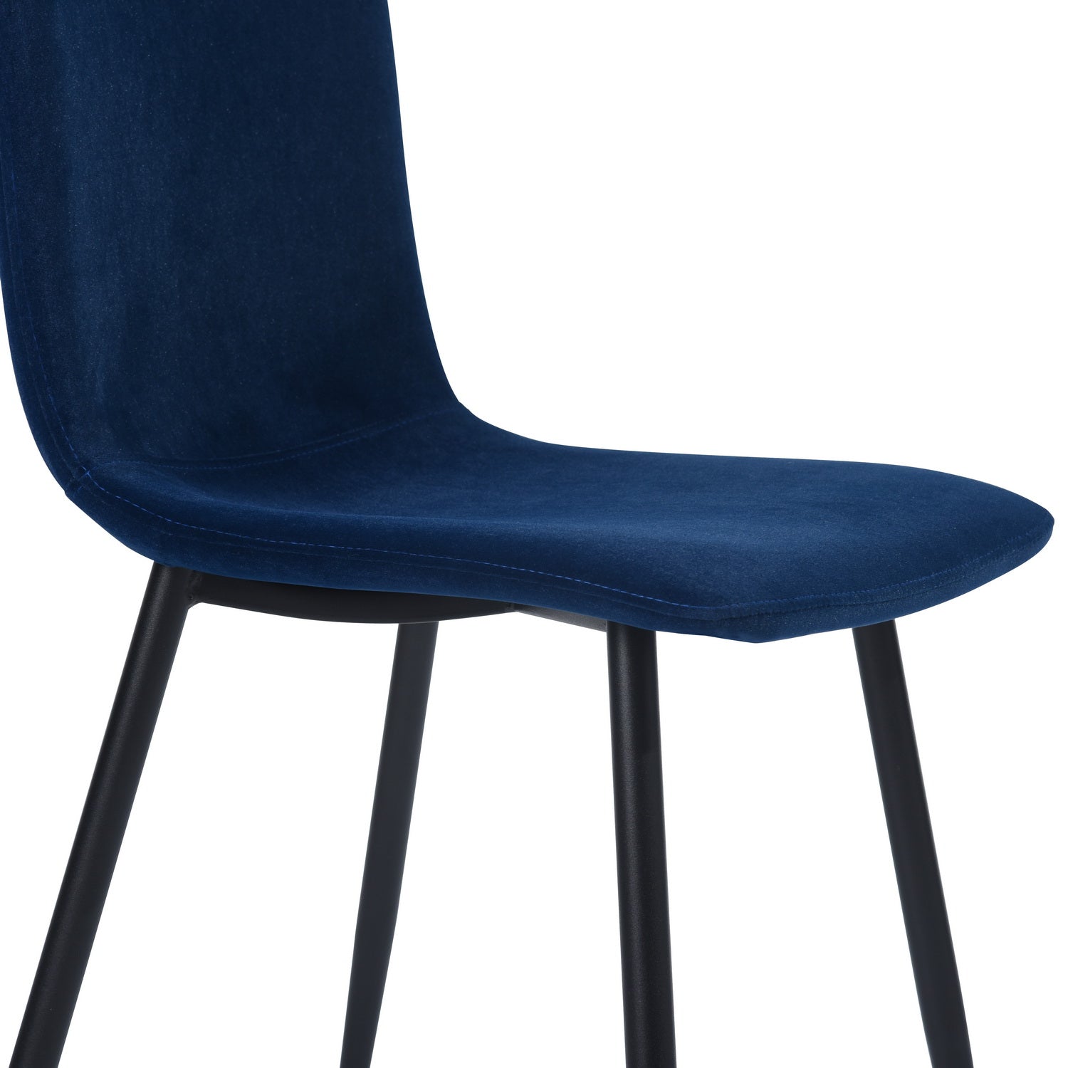 SCARGILL כחול דמוי קטיפה - כיסאות לפינת אוכל-2508