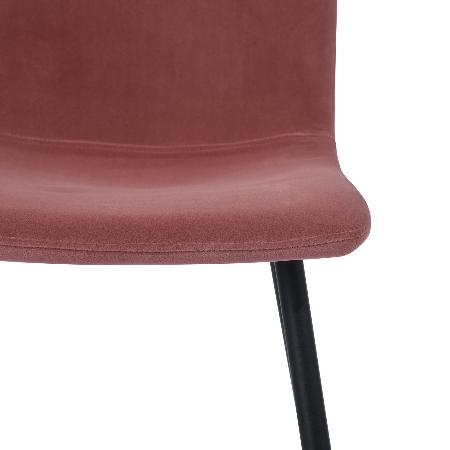 SCARGILL ורוד דמוי קטיפה - כיסאות לפינת אוכל-2535