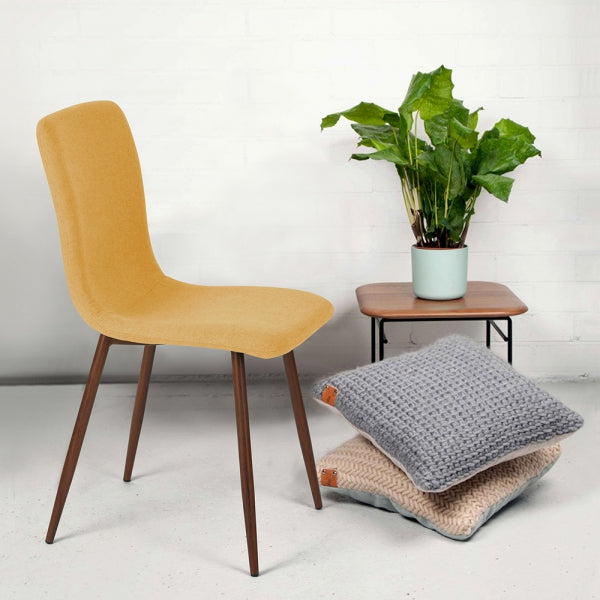 SCARGILL צהוב בד - כיסאות לפינת אוכל-2320