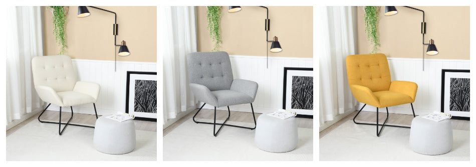 NICOLAS קרם - כורסא מעוצבת-7951