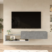 onix KBL1-GT- בטון-אבן - מזנון טלוויזיה צף