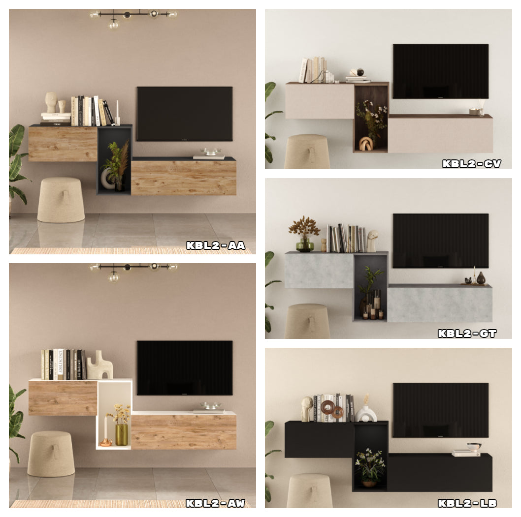 Nox KBL2-AA- -פחם-אורן - מזנון טלוויזיה צף