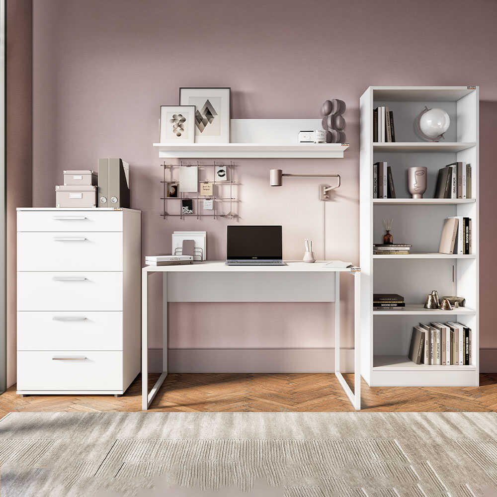 Mesa- CMS-900-DD-לבן - שולחן עבודה