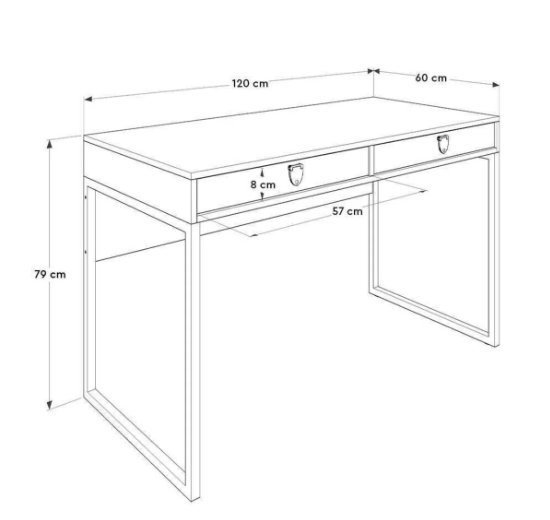Tavolo- CMS-922-DD-לבן- שולחן עבודה