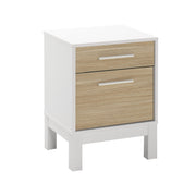 Komy- KMD-1411-MB-1- אלון -לבן - שידת לילה