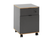 Karmy -RKM-311-AX-1 פחם-חום בהיר -שידה משרדית