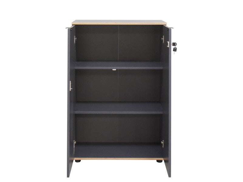 Karma - RKT-332-AX-1-פחם-חום- ארונית משרדית רב תכלי