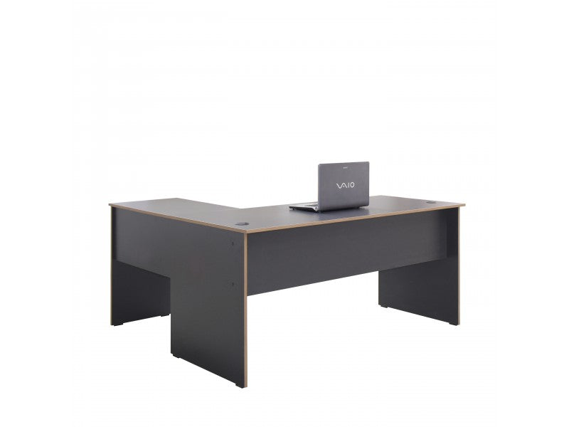 Almora - RMS-320-AX-1 - פחם-חום בהיר- עמדת עבודה פינתית