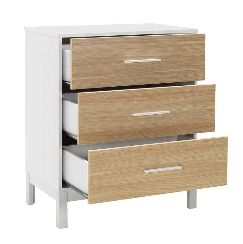 Lilium-SFN-1403-MB-1 - אלון-לבן- שידת מגירות מעוצבת