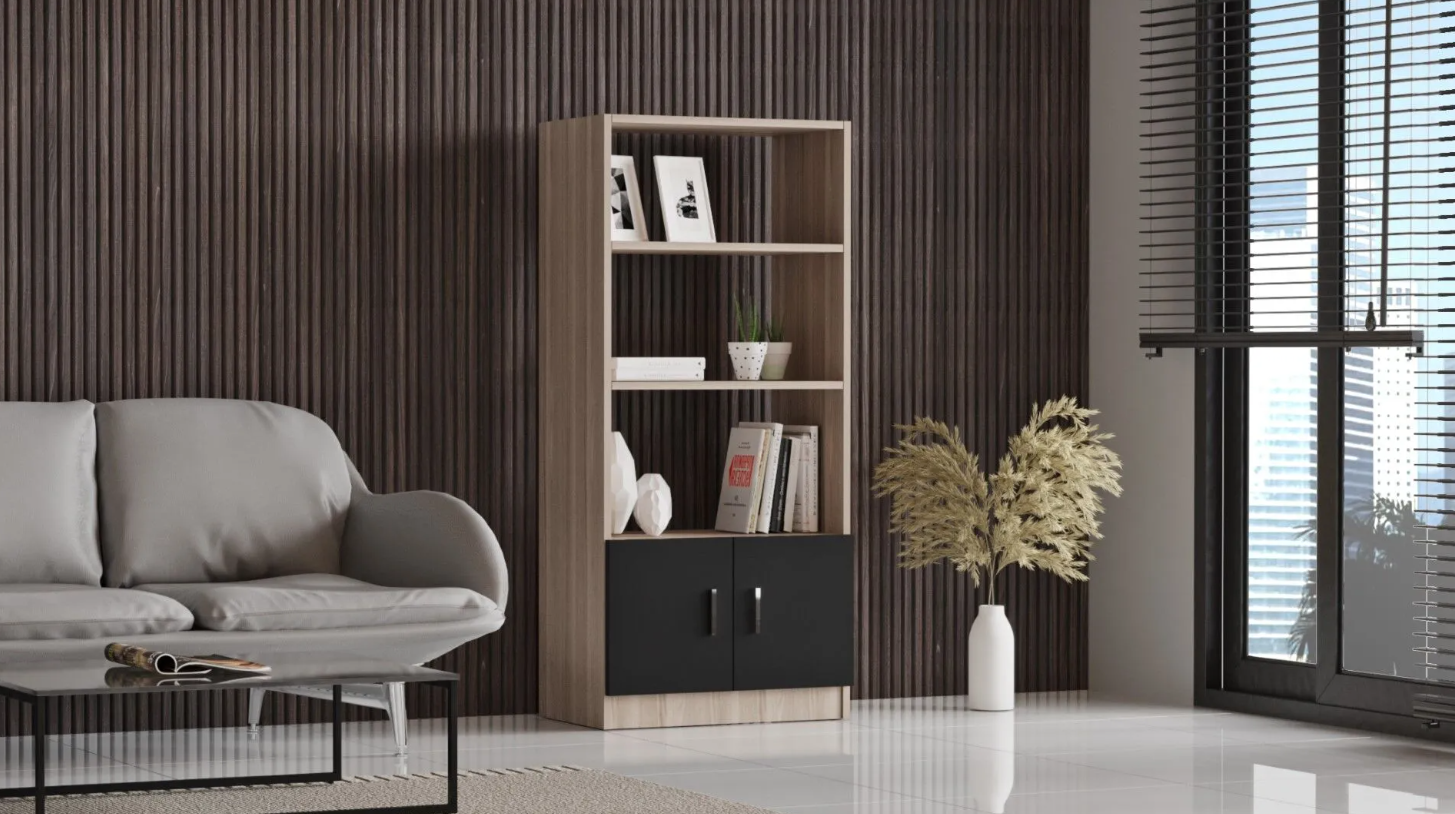 Varia VO4-OB –אלון-שחור - ספרייה מעוצבת