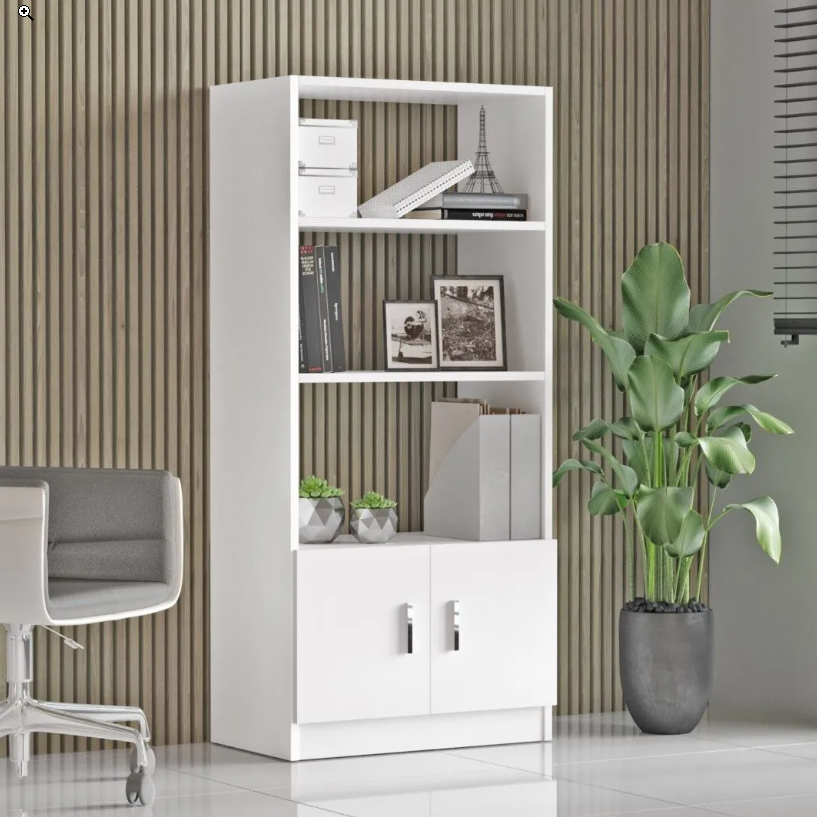 Varia VO4-W –לבן - ספרייה מעוצבת