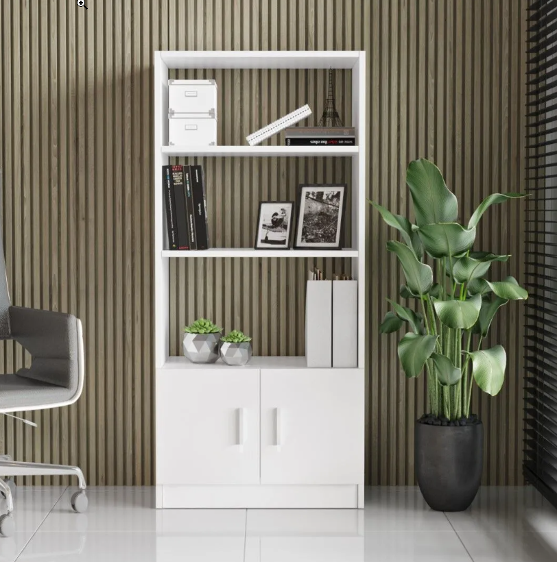 Varia VO4-W –לבן - ספרייה מעוצבת