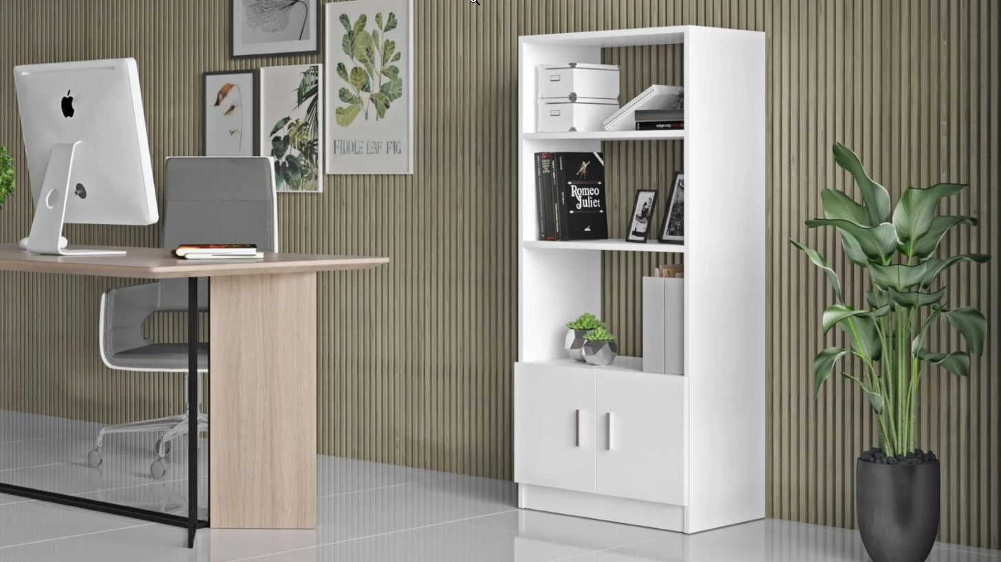 Varia VO4-W –לבן - ספרייה מעוצבת